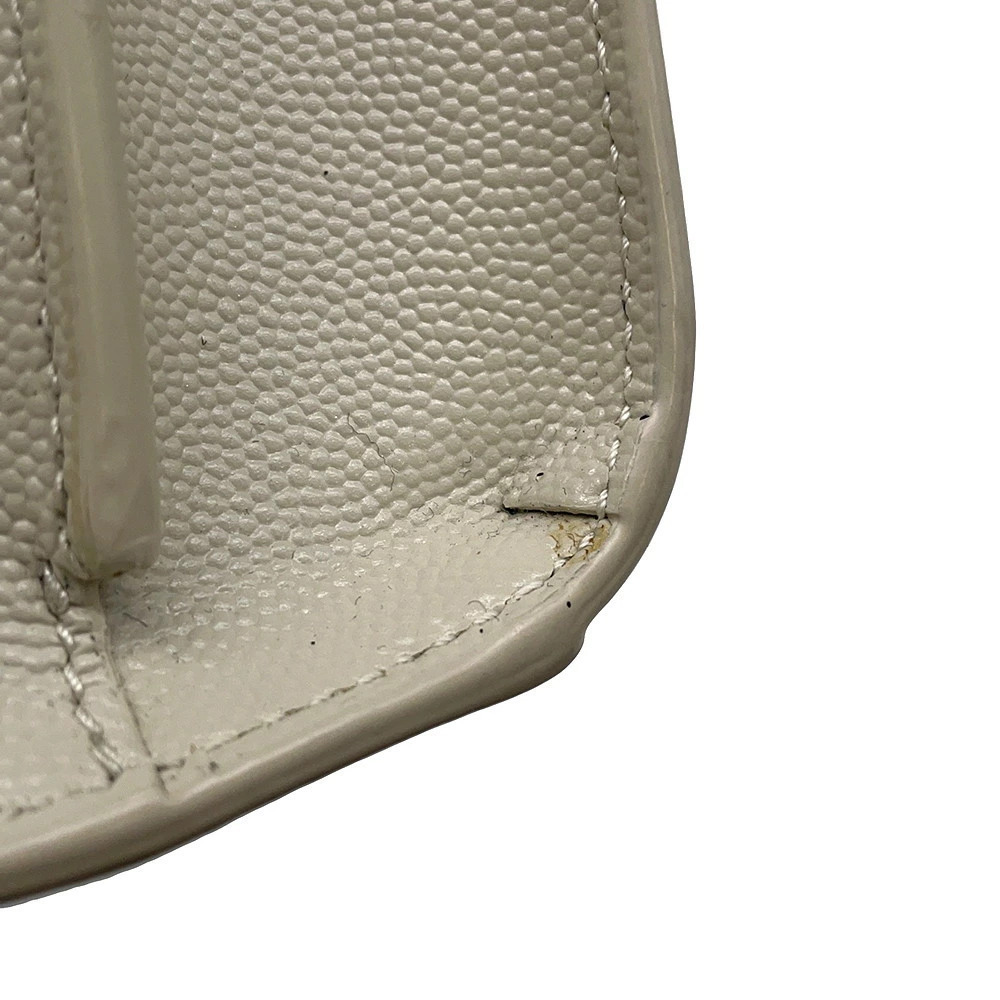 Saint Laurent Paris Cassandra Top Handle Leather Handbag Shoulder Bag White - Picture 8 of 12